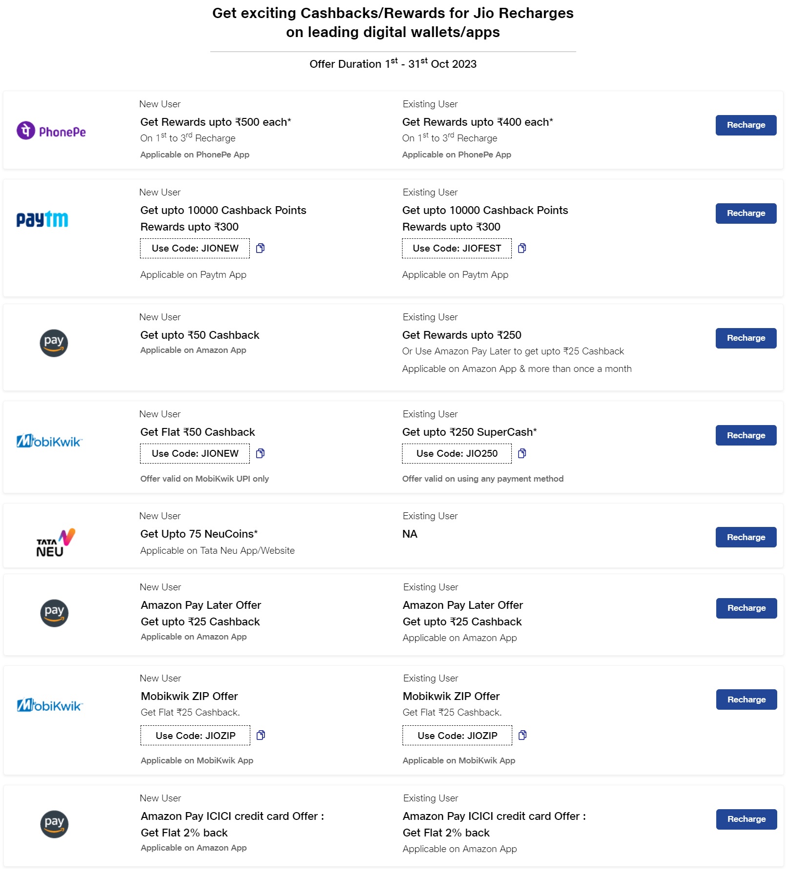 phone pe jio recharge offer