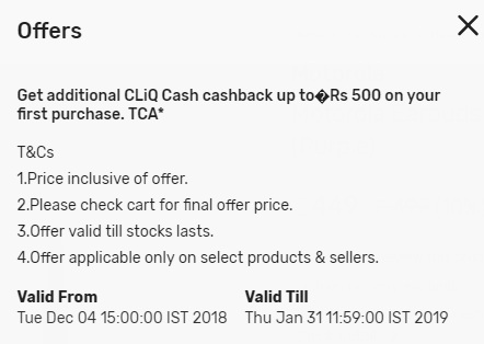 tata cliq new user offer