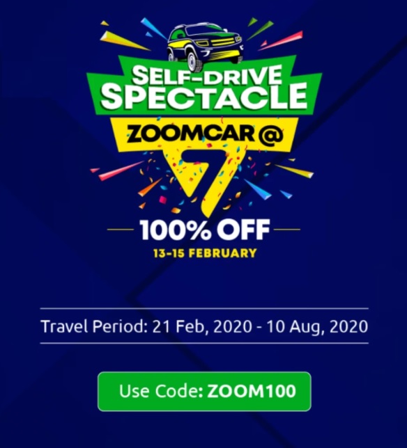 Zoomcar Anniversary sale