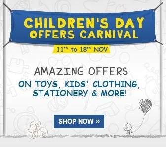 India Desire : Flipkart Childrens Day Special: Get Rs. 250 Off On Purchase Of Rs.251 & Above From Toys, Kids Fashion, Babycare
