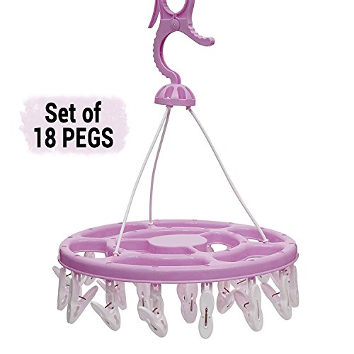 India Desire : Buy 18 Pegs Multipurpose Plastic Hanger, Random Color at Rs. 199 from Amazon