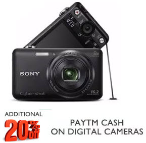India Desire : Paytm- Get Extra 12% Cashback On Digital Cameras
