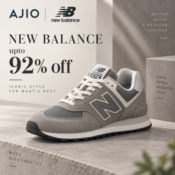 India Desire : Ajio Footwear Offer: Upto 92% Off On New Balance Sports Shoes