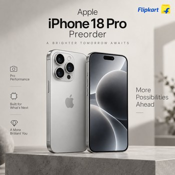 India Desire : Buy Apple iPhone 18 Pro (Glacier, 256 GB) At Rs 163900 From Flipkart