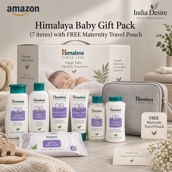 India Desire : Buy Himalaya Baby Gift Pack (7 items) with FREE Maternity Travel Pouch At Rs 372 From Amazon [Regular Price Rs 765]