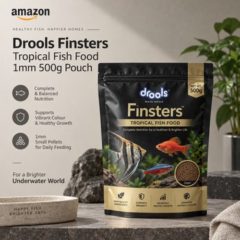 India Desire : Buy Drools Finsters Tropical Fish Food 1mm 500g Pouch At Rs 117 From Amazon [Regular Price Rs 260]