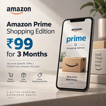 India Desire : Buy Amazon Prime Shopping Edition 3 Months Plan At Rs 399 From Amazon [Regular Price Rs 399]