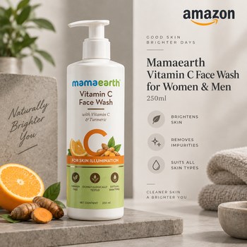 India Desire : Buy Mamaearth Vitamin C Face Wash for Women & Men 250ml At Rs 224 From Amazon [Regular Price Rs 449]