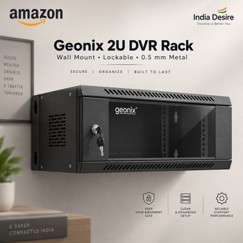 India Desire : Buy Geonix 2U DVR Rack Wall Mount Network Server Rack NVR Cabinet Box With Lock At Rs 499 From Amazon [Regular Price Rs 2799]