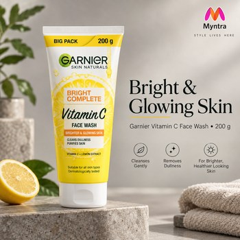 India Desire : Buy Garnier Bright Complete Vitamin C Face Wash For Bright & Glowing Skin 200 G At Rs 179 From Myntra [Regular Price Rs 499]