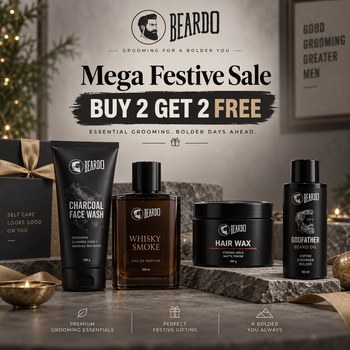 India Desire : Online Beardo Mega Festive Sale – Buy 2 Get 2 Free: Upto Off Festive Deals