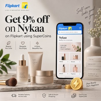 India Desire : Flipkart Nykaa Offer: Extra 9% Off Using SuperCoins Starts @Rs 910 Only