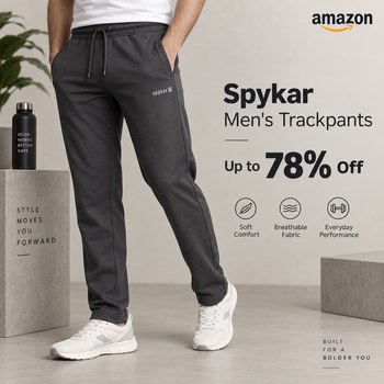 India Desire : Amazon Trackpants Offer: Upto 78% Off On Spykar Mens Trackpants