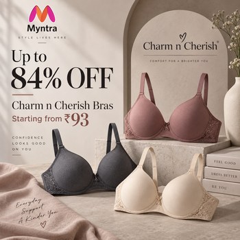 India Desire : Myntra Lingerie Offer: Upto 84% Off On Charm n Cherish Bras Starts @Rs 93 Only