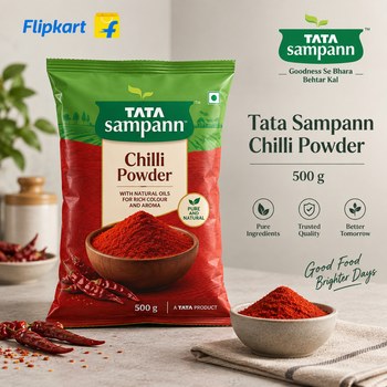 India Desire : Buy Tata Sampann Chilli Powder (500 g) At Rs 224 From Flipkart [Regular Price Rs 349]