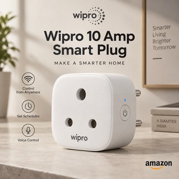 India Desire : Buy Wipro 10 Amp Smart Plug At Rs 609 From Amazon [Regular Price Rs 3000]