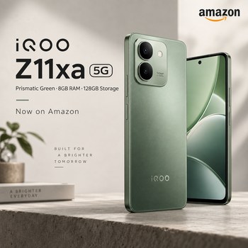 India Desire : Buy iQOO Z11xa 5G (Prismatic Green, 8GB RAM, 128 GB Storage) At Rs 25999 From Amazon [Regular Price Rs 40999]