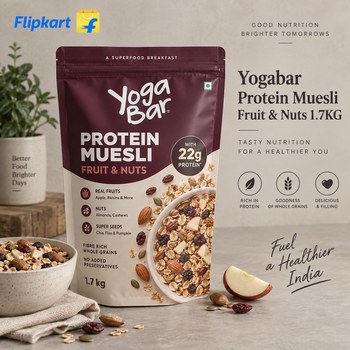 India Desire : Buy Yogabar Protein Muesli Fruit & Nuts 1.7KG| From Flipkart [Regular Price Rs 1070]