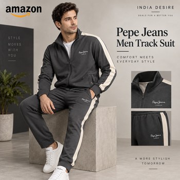 India Desire : Buy Pepe Jeans Men Track Suit At Rs 434 From Amazon [Regular Price Rs 2999]