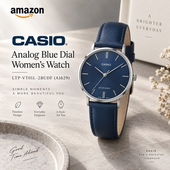 India Desire : Buy Casio Analog Blue Dial Women's Watch-LTP-VT01L-2BUDF (A1629) At Rs 1647 From Amazon [Regular Price Rs 2495]