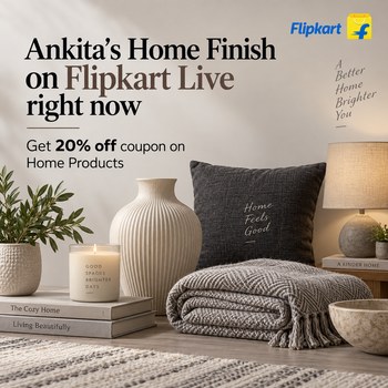 India Desire : Buy Ankita’s Home Finish on Flipkart Live right now Get 20% off coupon on Home Products From Flipkart [Regular Price Rs 499]