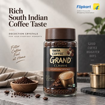 India Desire : Buy Tata Coffee Grand Classic Decoction Crystals Instant Coffee (90 g) At Rs 150 From Flipkart [Regular Price Rs 303]