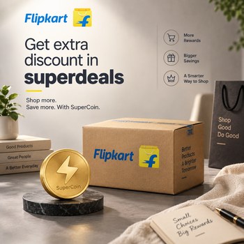 India Desire : Flipkart SuperDeals Offer: Extra Instant Discount On SuperDeals - Unlock Any Deal Using 1 SuperCoin Only