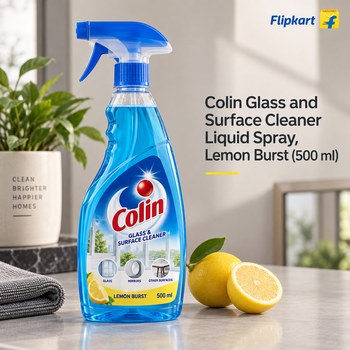 India Desire : Buy Colin Glass and Surface Cleaner Liquid Spray, Lemon Burst (500 ml...more From Flipkart [Regular Price Rs 120]