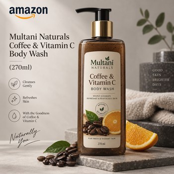 India Desire : Buy Multani Naturals Coffee & Vitamin C Body Wash I (270ml) At Rs 99 From Amazon [Regular Price Rs 299]