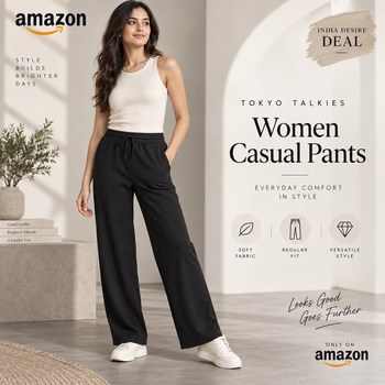 India Desire : Buy Tokyo Talkies Women Casual Pants From Amazon [Regular Price Rs 1499]