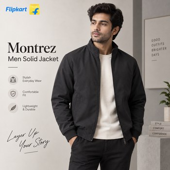 India Desire : Buy Montrez Full Sleeve Solid Men Jacket At Rs 498 From Flipkart [Regular Price Rs 2499]