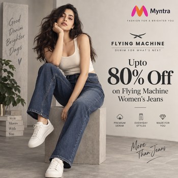India Desire : Myntra Jeans Offer: Upto 80% Off On Flying Machine Women's Jeans