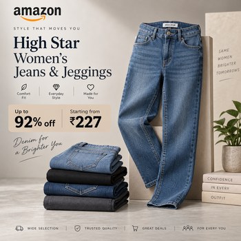 India Desire : Amazon Jeans Offer: Upto 92% Off On High Star Womens Jeans & Jeggings Starts @Rs 227 Only