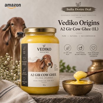 India Desire : Buy Vediko Origins A2 Gir Cow Ghee (1L) From Amazon [Regular Price Rs 2399]