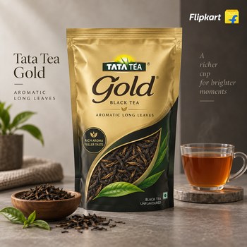 India Desire : Buy Tata Tea Gold Black Tea with Gently Rolled Aromatic Long Leaves U...more From Flipkart [Regular Price Rs 560]