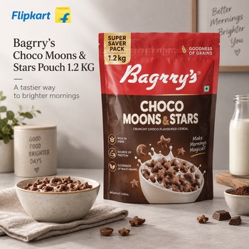 India Desire : Buy Bagrry's Choco Moons & Stars Pouch 1.2 KG From Flipkart [Regular Price Rs 660]