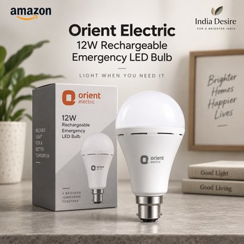 India Desire : Buy Orient Electric 12W Rechargeable Emergency LED Bulb At Rs 219 From Amazon [Regular Price Rs 1150]