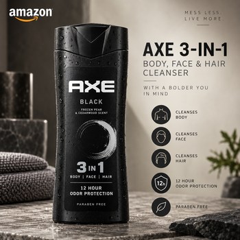 India Desire : Buy Axe 3-in-1 Paraben-Free Body, Face & Hair Cleanser At Rs 90 From Amazon [Regular Price Rs 239]