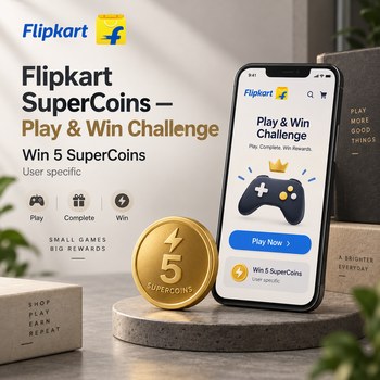 India Desire : Flipkart SuperCoins Play And Win Challenge: Win 5 SuperCoins Only (User Specific)