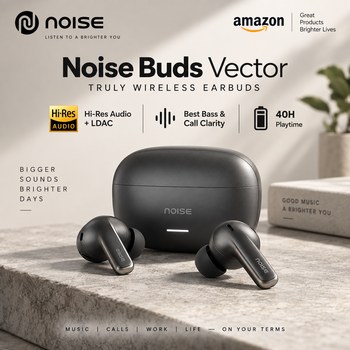 India Desire : Buy Noise Buds Vector Truly Wireless Earbuds with Hi-Res Audio & LDAC At Rs 999 From Amazon [Regular Price Rs 4499]