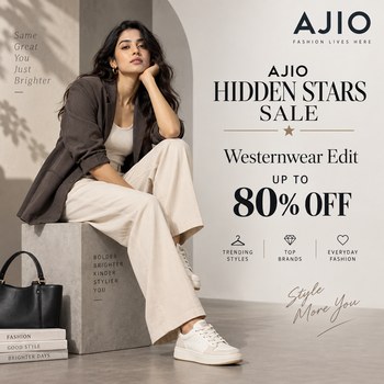 India Desire : Ajio Hidden Stars Sale Westernwear Offer: Upto 80% Off On Torso & Tails Starts @Rs 342 Only
