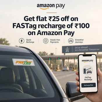 India Desire : Buy Amazon Pay FASTag Recharge Of Rs 100 At Rs 75 From Amazon [Regular Price Rs 100]