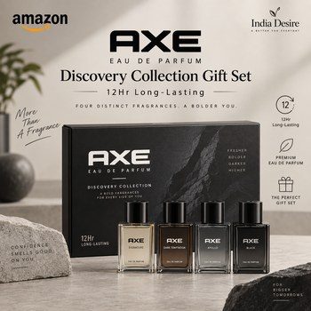 India Desire : Buy AXE Eau De Parfum Discovery Collection Gift Set (12Hr Long-Lasting EDP 4x15ml) At Rs 299 From Amazon [Regular Price Rs 1099]