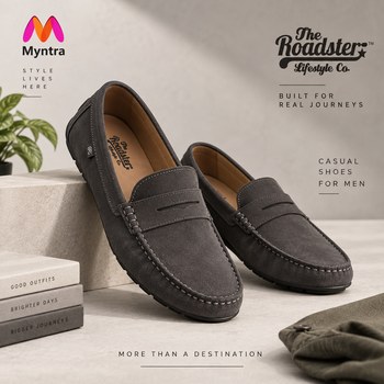 India Desire : Buy The Roadster Lifestyle Co Men Round Toe Loafers Casual Shoes At Rs 489 From Myntra [Regular Price Rs 4999]