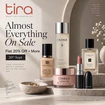 India Desire : Tira Almost Everything On Sale [20th Sept]: Flat 20% Off + More On Beauty Brands