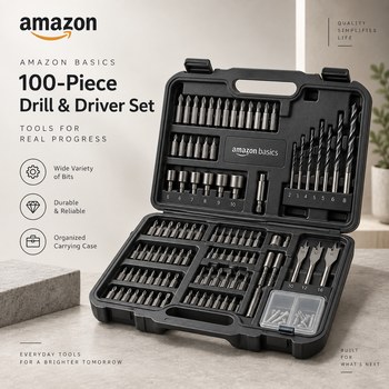 India Desire : Buy Amazon Basics Drill and Driver Multi-Bit Set 100-Piece At Rs 1277 From Amazon [Regular Price Rs 4599]