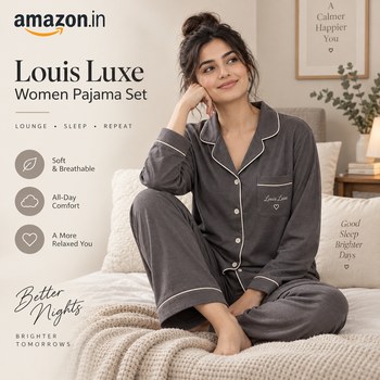 India Desire : Buy Louis Luxe Women Pajama Set From Amazon [Regular Price Rs 2499]