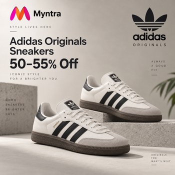 India Desire : Myntra Footwear Offer: Upto 55% Off On Adidas Originals Casual & Sports Shoes