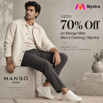 India Desire : Myntra Mens Clothing Offer: Upto 70% Off On Mango Man Starts @Rs 1437 Only
