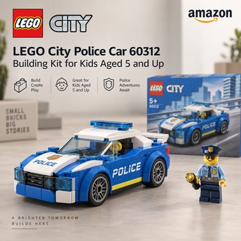 India Desire : Buy LEGO City Police Car 60312 Building Kit for Kids Aged 5 and Up At Rs 999 From Amazon [Regular Price Rs 1999]